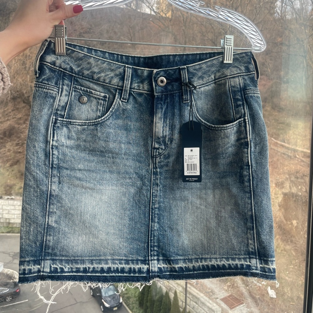 G-star jean mini skirt Y2K vintage denim blue skirt size 27 sexy going out party